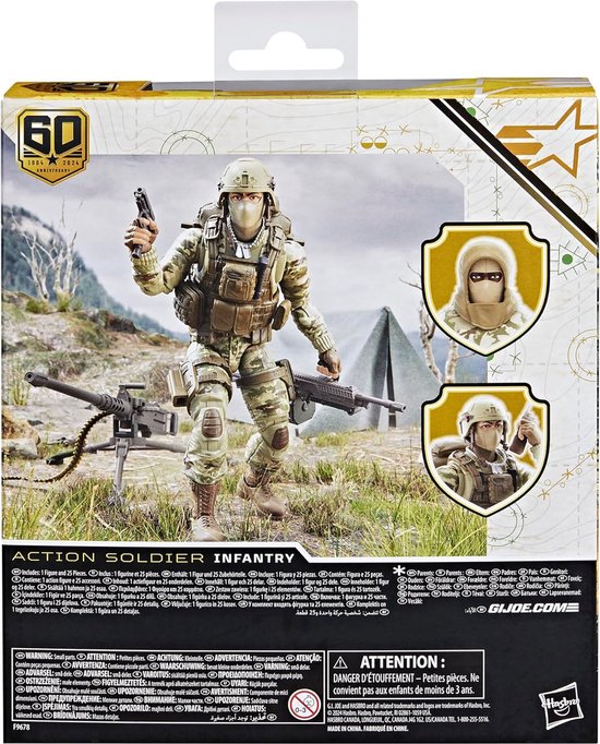 G.I. Joe Action Soldier フィギュア Hasbro G.I. Joe Classified Soldier - Action figure Infantry - 60th