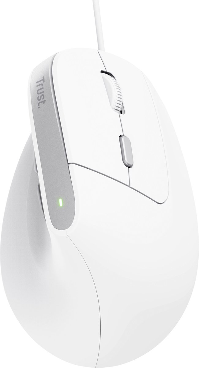 Trust Bayo V2 - Ergonomische Muis - Verticaal - USB - Wit
