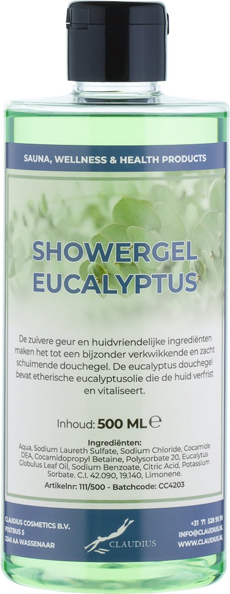 Goedkoopste Douchegel Eucalyptus 500 ml - met klepdop - Showergel