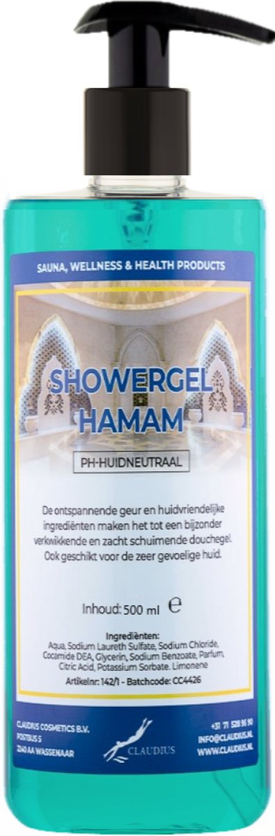 Goedkoopste Douchegel Hamam 500 ml - met gratis pomp - Showergel