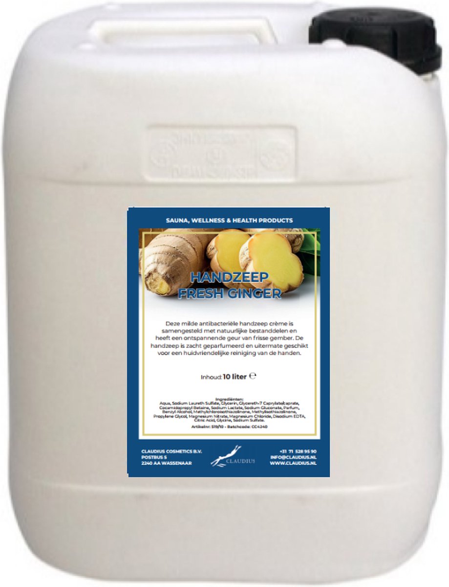 Goedkoopste Handzeep Fresh Ginger 10 liter - navulling