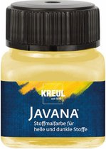 Peinture textile jaune clair Javana 20ml - Pour les textiles de couleur claire et foncée
