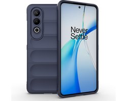 MobyDefend Hoesje - Geschikt voor OnePlus Nord CE 4 - TPU Gripcase - Blauw