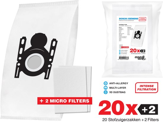 20x sacs d'aspirateur Bosch / Siemens