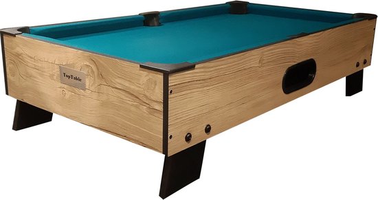 Foto: Toptable 8 ball topper wood tafelmodel pooltafel