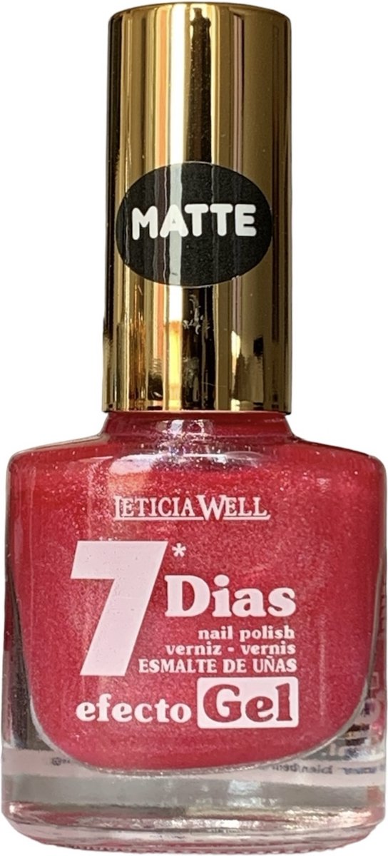 Goedkoopste Leticia Well - Nagellak - Matte Shimmer Licht Roze - 1 flesje met 13 ml inhoud - Nummer 251
