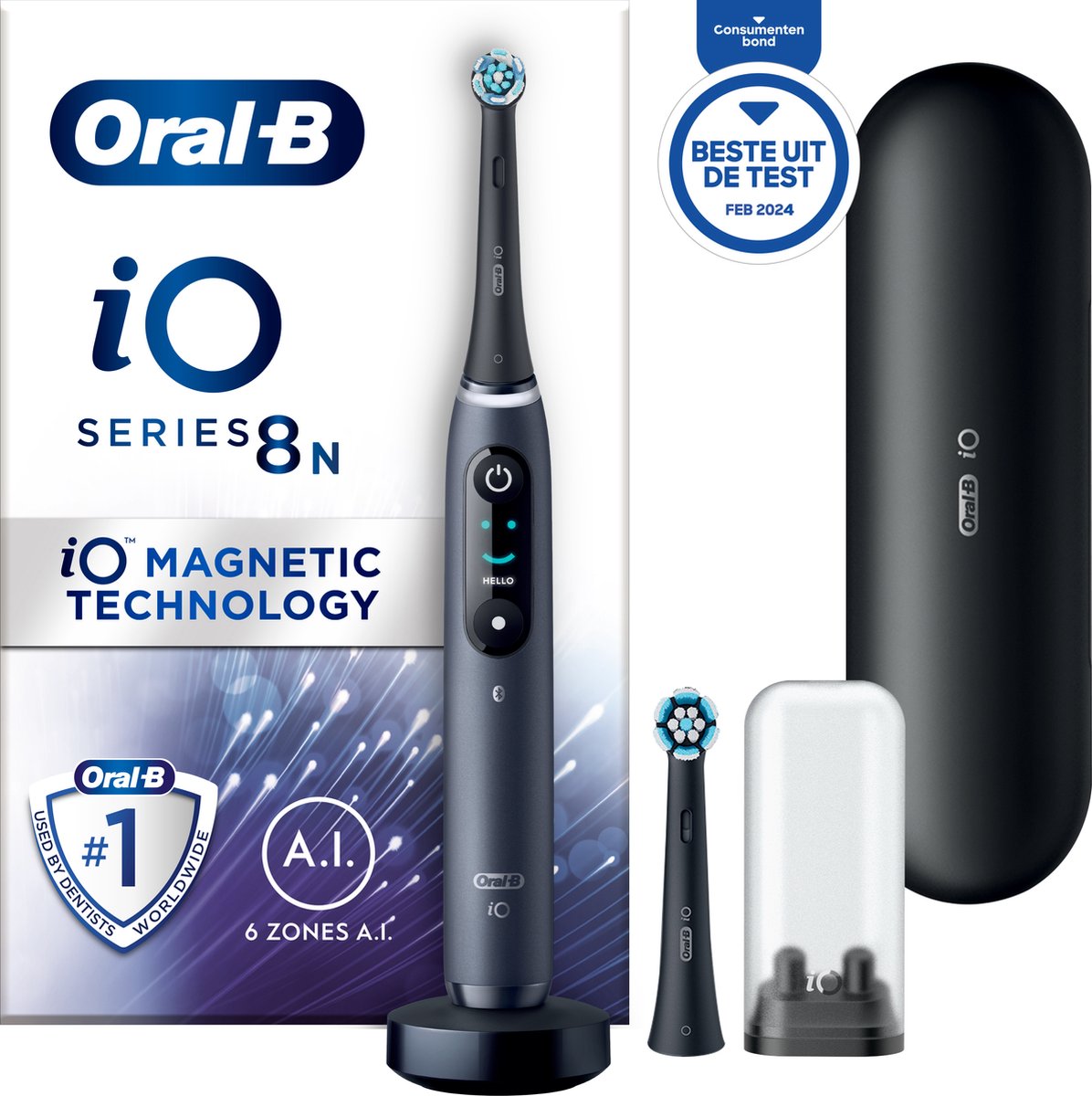 Afbeelding 3 van Oral-B iO 8N Elektrische Tandenborstel - Zwart