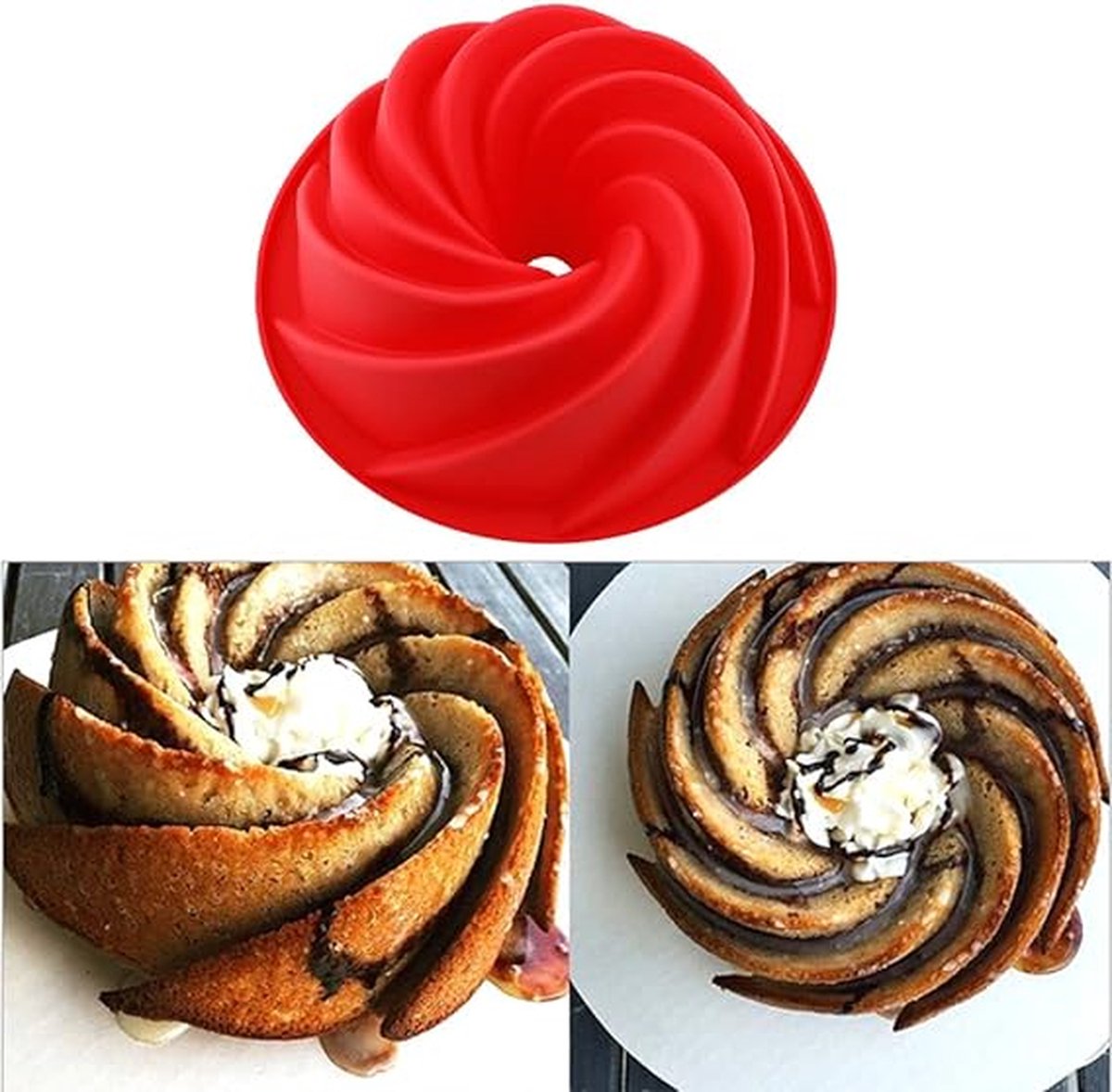 Bakvorm Taartvorm Anti-aanbaklaag en Zeer Duurzaam -koekjesvorm ‎25 x 25 x 9 cm;
