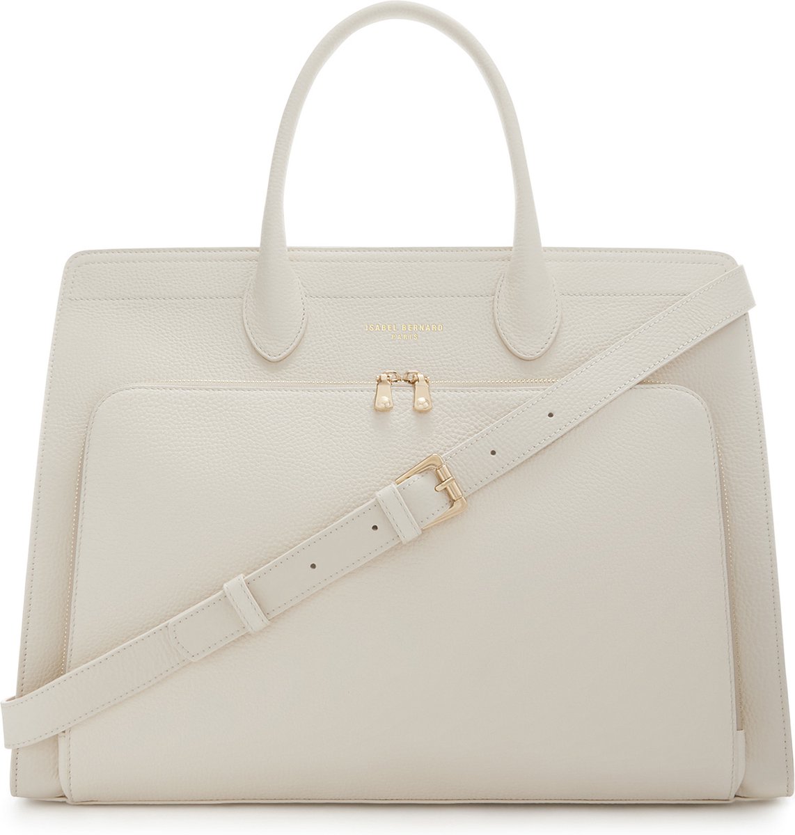Isabel Bernard Honoré Dames Handtas Leer - Beige
