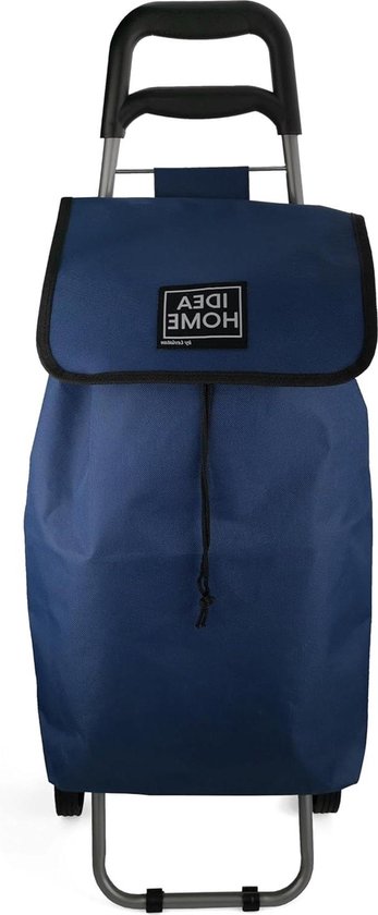 4 x Winkelwagen boodschappentas in diverse kleuren zonder koeltas
