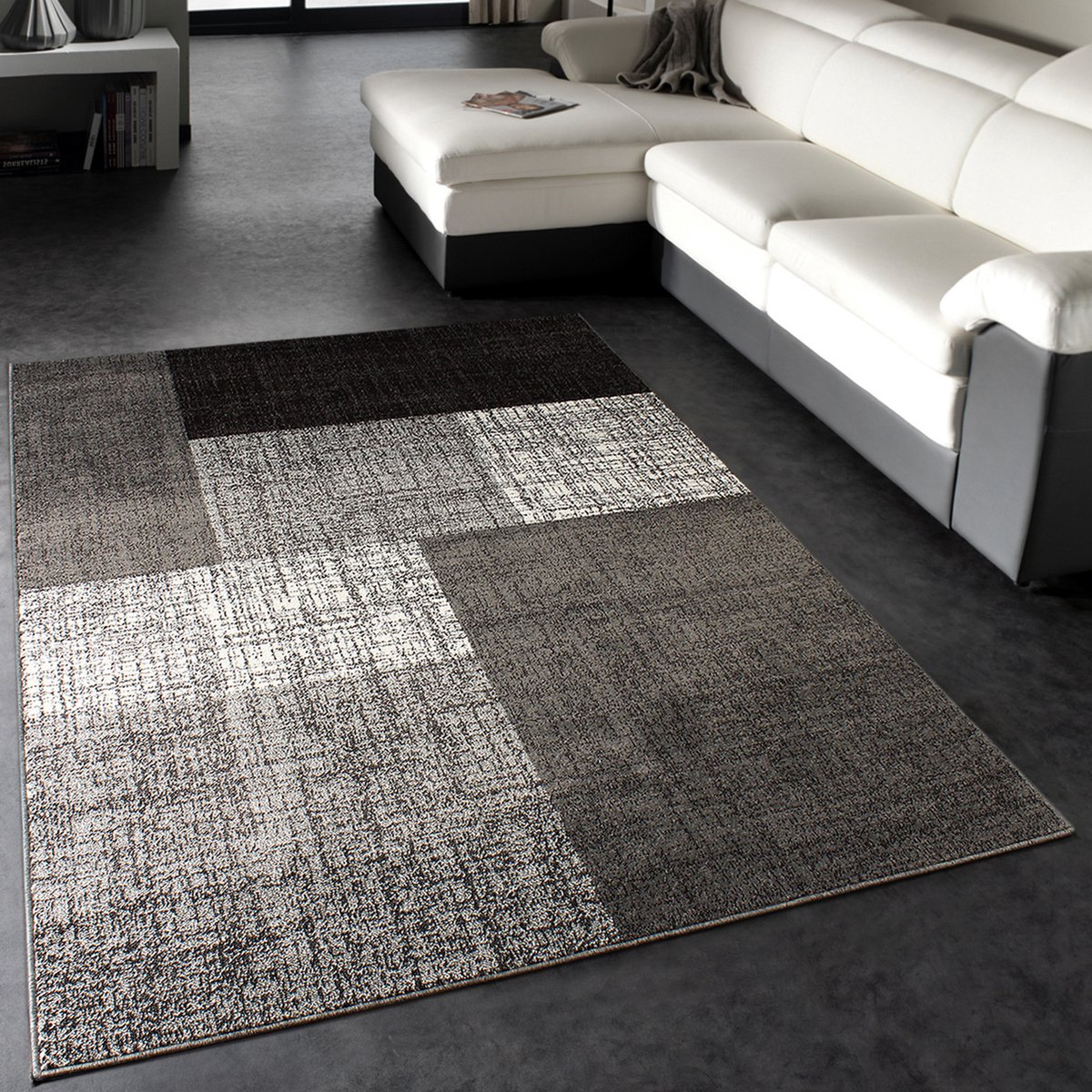 Paco Home Elegant Designervloerkleed Woonkamer Houtstam Boom-Look