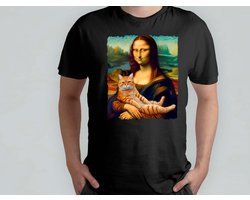 Orange Lisa With Orange Cat - T Shirt - Cats - Gift - Cadeau - CatLovers - Meow - KittyLove - Katten - Kattenliefhebbers - Katjesliefde - Prrrfect Image