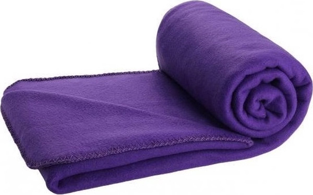 Violetpos dikke deken zachte warmte gezellige flanellen fleece