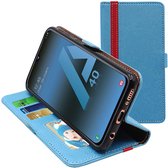 ebestStar - Hoes voor Samsung A40 Galaxy SM-A405F, Wallet Etui, Book case hoesje, Blauw, Rood