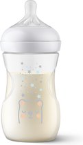 Philips Avent Natural Response Babyfles met Airfree-ventiel - Sterren - 1 Fles - 260ml - 1+ maanden - Snelheid 3-speen - SCY673/82