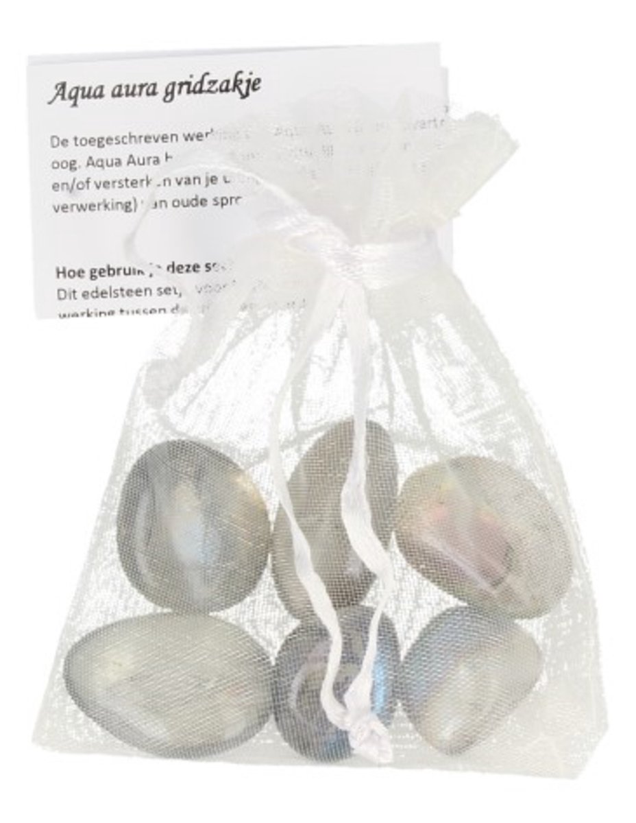 Ruben Robijn Aqua Aura gridzakje 6 st. maxi (gecoat) Blauw