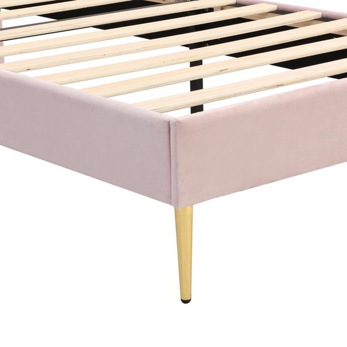 NuvlaGu Fluwelen gestoffeerd bed, 90 x 200 cm, eenpersoonsbed met