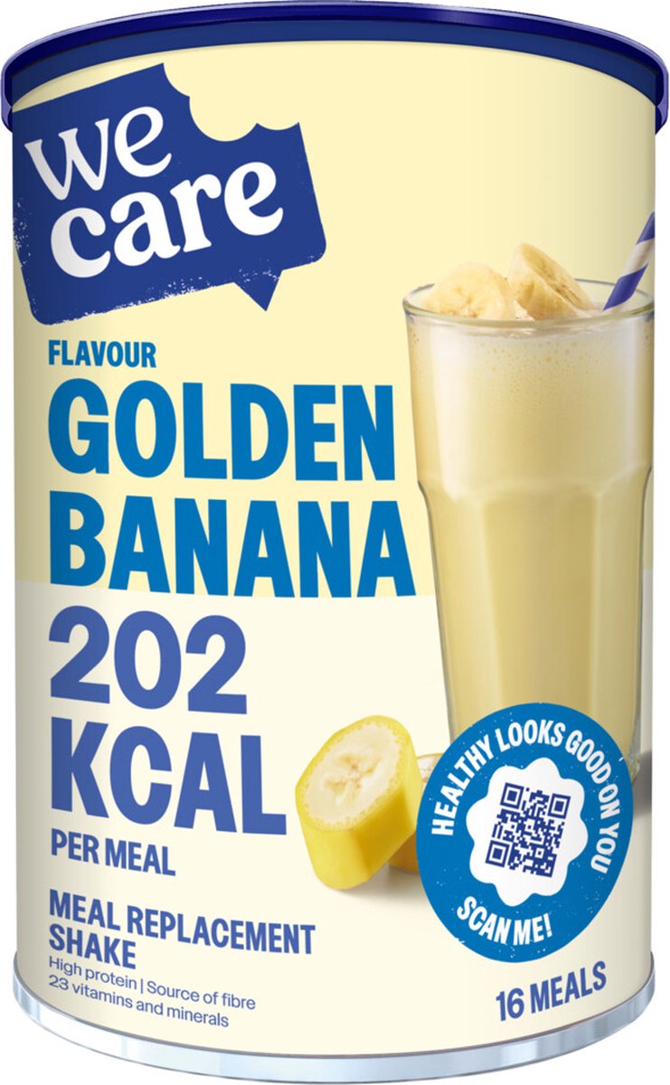 Goedkoopste WeCare Meal Replacement Shake Golden Banana 436 gr