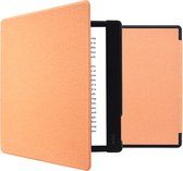 iMoshion Ereader Cover / Hoesje Geschikt voor Kobo Elipsa 2E - iMoshion Canvas Sleepcover Bookcase met stand - Oranje / Peach