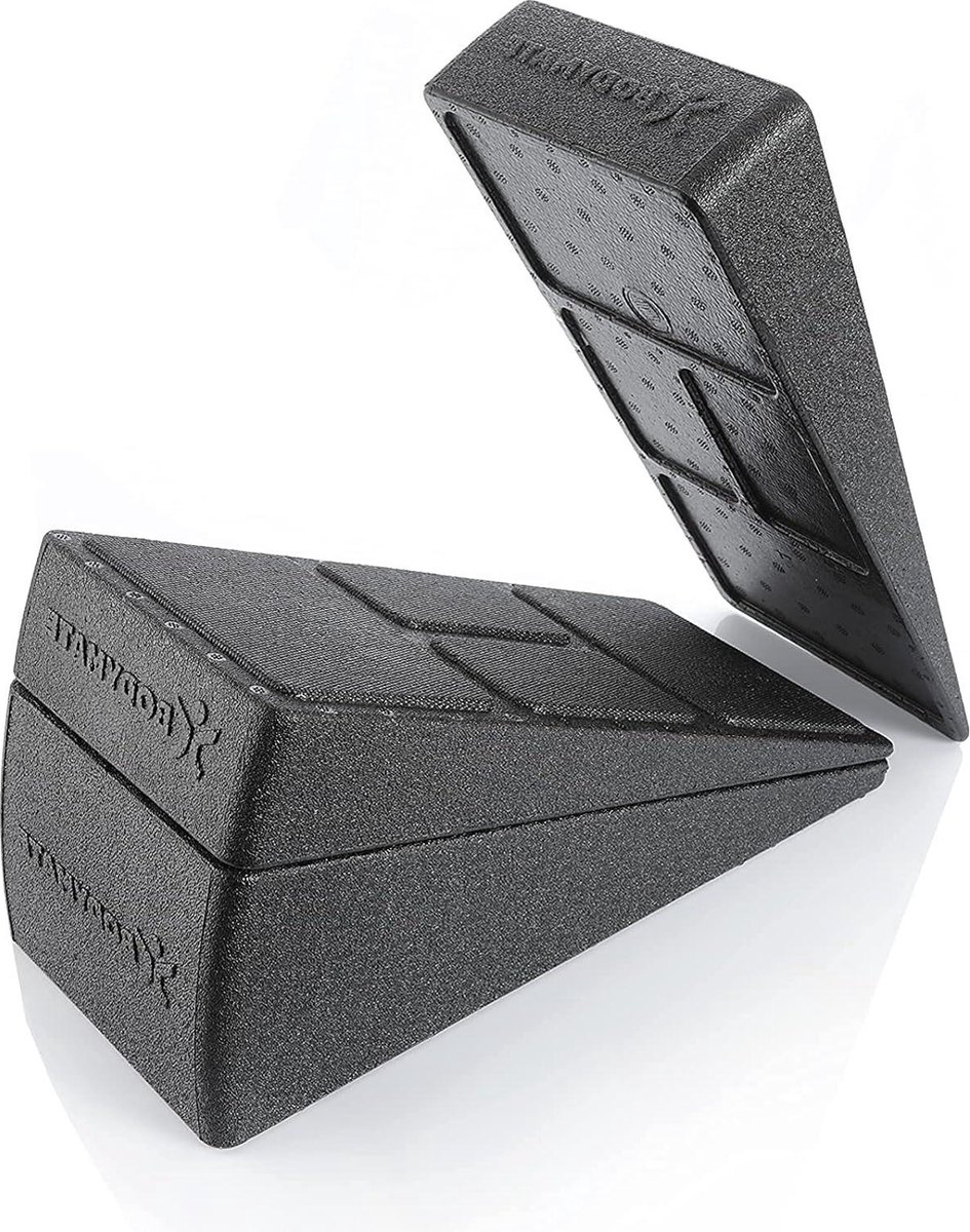 Kuit Stretcher Set van 3 Kniewiggen Slant Stretch Board - Beenspieren - Kuitkrampen voorkomen