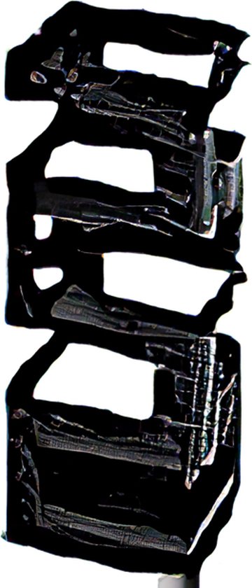 Paraplubak, 16 x 16 x H: 48 cm, zwart