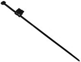 Kortpack - Attache-câbles/Tyraps - Avec clip de Edge - 360 mm x 4,8 mm - 100 pièces - Zwart - Extra résistant aux UV - (099.0182)