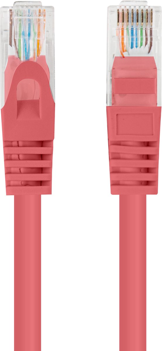 PATCHCORD CAT.5E UTP 1,5M ROOD FLUKE PASSED LANBERG 10-PACK