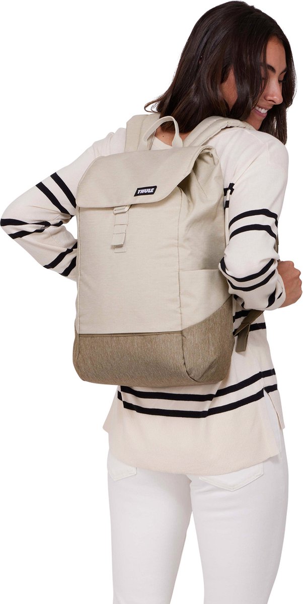 THULE Vrije tijd rugzak Rugzak met laptopvak Lithos Backpack 16L Pelican Gray / Faded Khaki Beige – foto 5