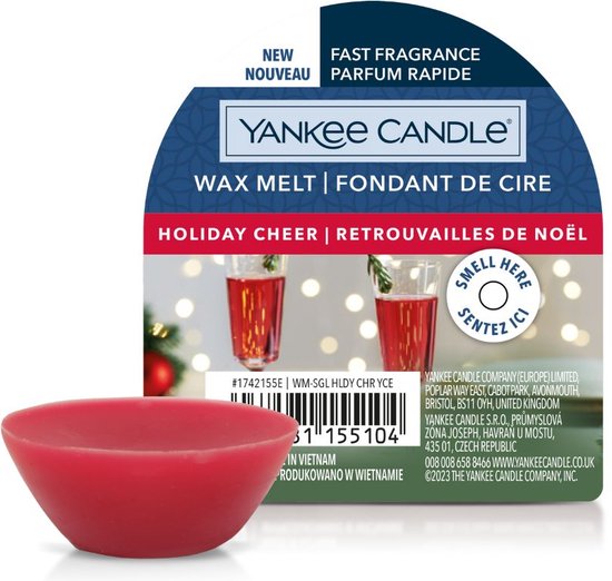 Yankee Candle Wax Melt Holiday Cheer 4 stuks