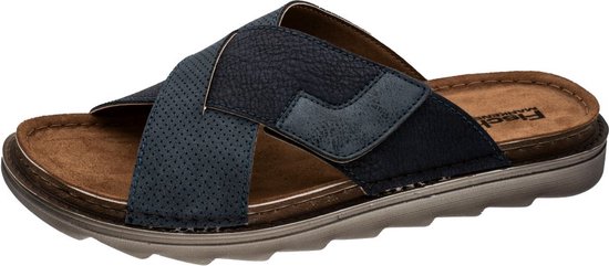 Fischer Slippers Heren - Slide - Blauw - Maat 44