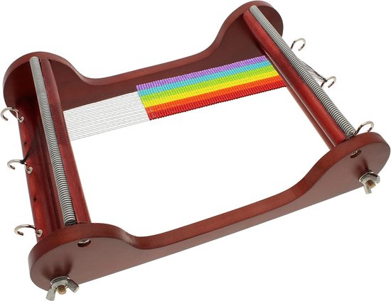 Houten kralenweefgetouw 11 inch x inch x inch inclusief