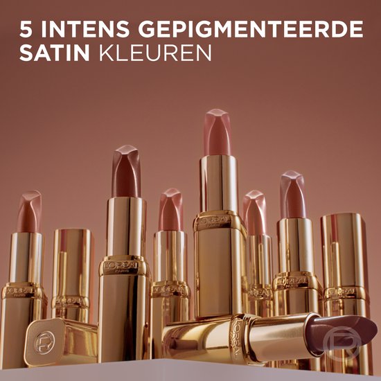 L’Oréal Paris Color Riche Satin Nude lipstick - 601 Worth it - Nude lippenstift - Formule verrijkt met arganolie - 4,54 gr.