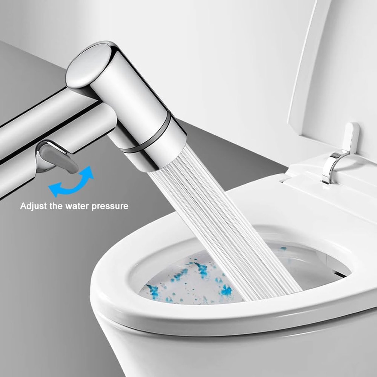 thumbnail: Bidet Handdouche - Inclusief Houder - Hygiënische WC Doucheset - 1 Stuk - Roestvrij Staal