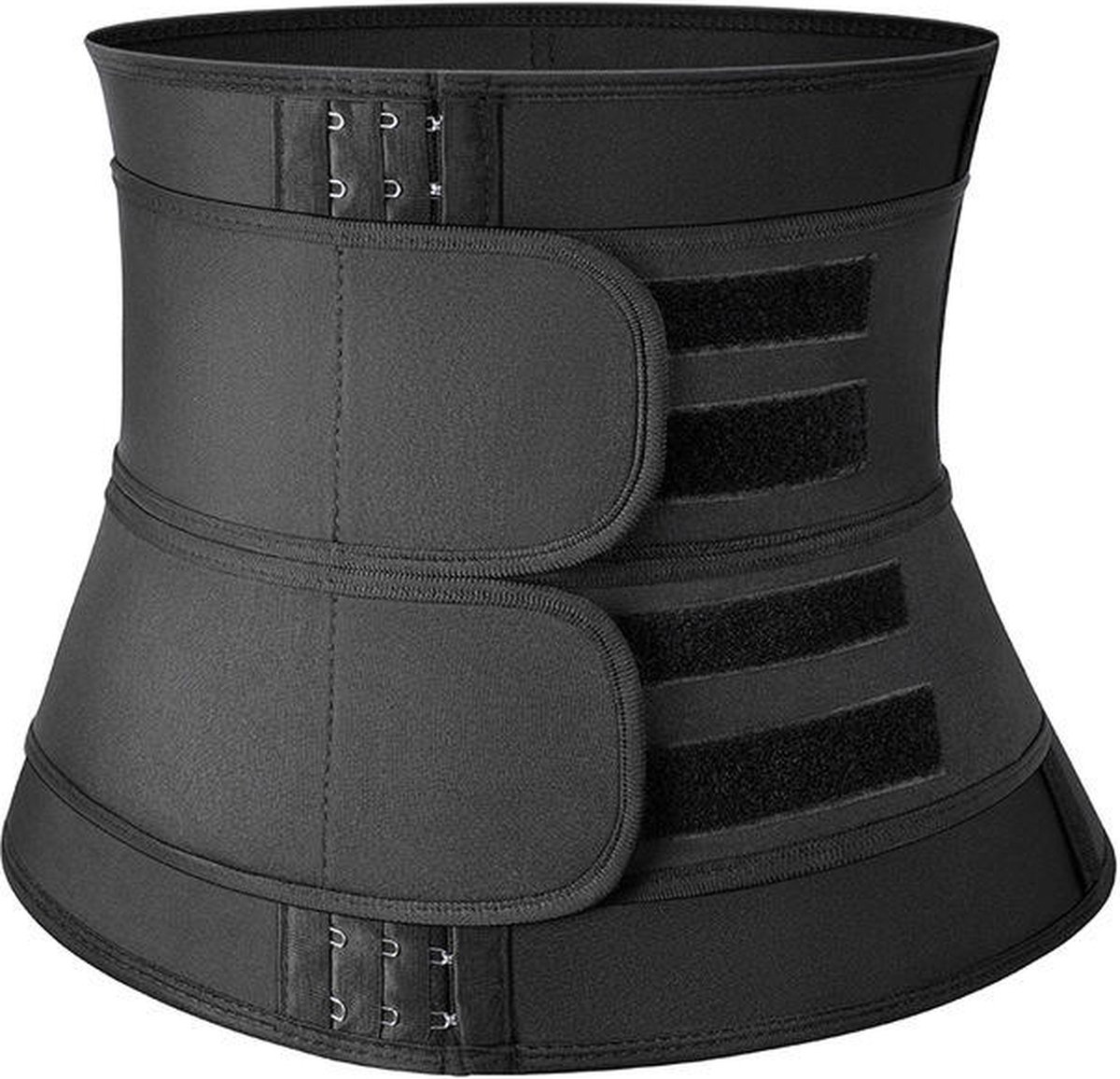 Goedkoopste JustValue Luxe Waist Trainer - Waist Shaper - Corset - Korset - Afslankband - Zweetband Buik - Afslanken - XL - Zwart