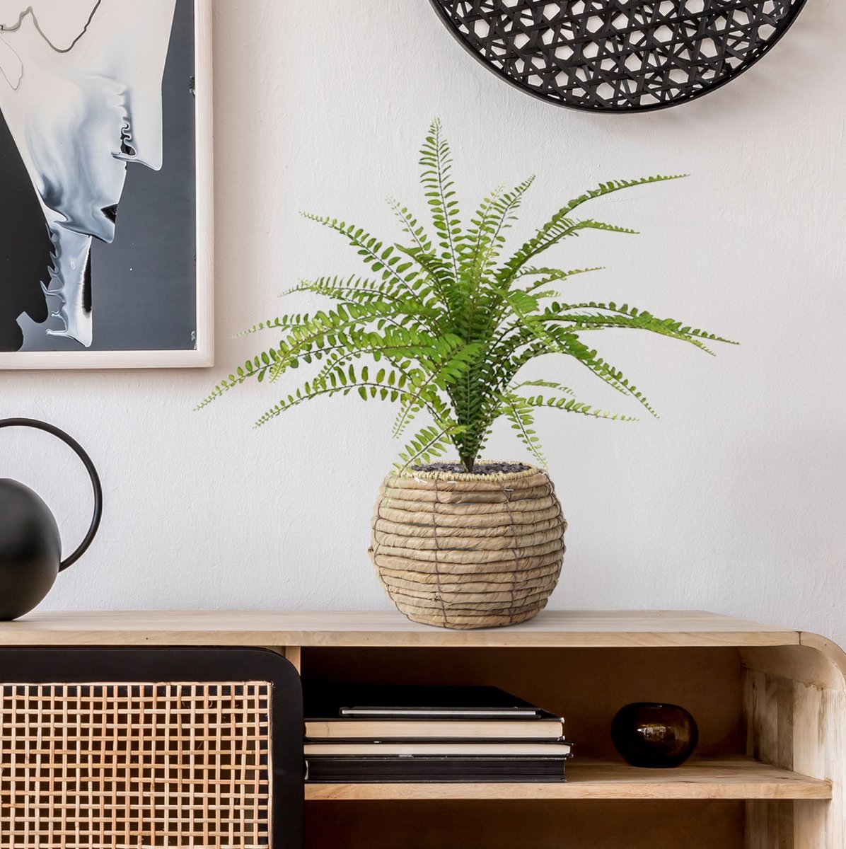 maxifleur Kunstplanten Asplenium Varen kunstplant 45cm Groen