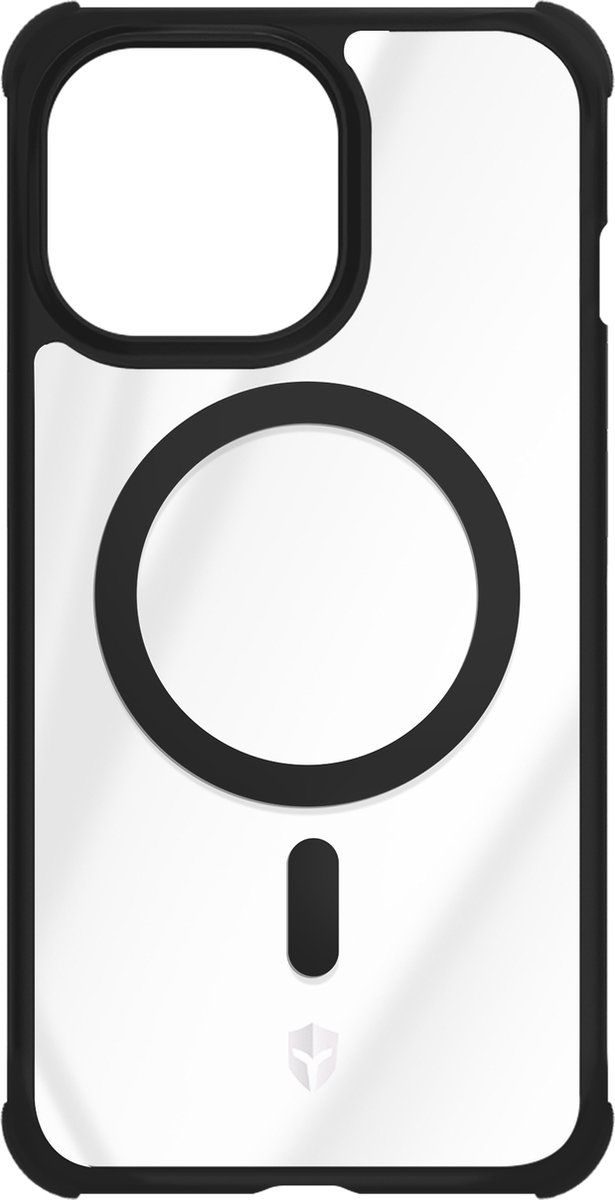 Force Case, AIR FROST MagSafe versterkte hoes Geschikt voor Apple iPhone 15 Pro, Zwart