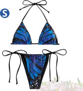 Nivard Bikini Femme - Bikini Maillots de bain - Maillot de Bain - Push Up - Filles de Bain Femme - Nager - Set Sexy - Haut & Bas - Blauw - Taille S