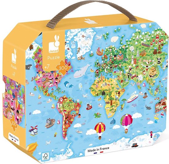 Janod - Puzzel - Wereld groot