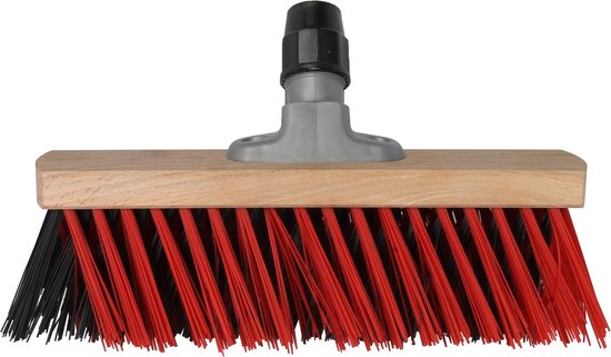 Talen Tools - X-bezem - Buiten - 30 cm - Rood/Zwart - Zonder steel van Talen Tools — afbeelding 3