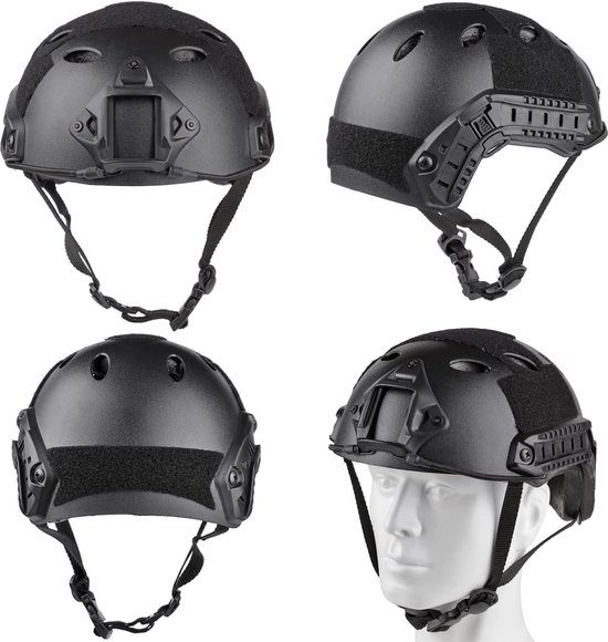 Mich Airsoft Helm Und Maske,Mit Seitenschiene Für NVG Mount Mit Abnehmbarer Und Verstellbarer Brille CS Helm Set