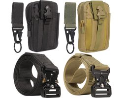 Tactical Belt - Molle Pouch - Snap Hook - Nylon - Heavy Duty - Quick Release - Metalen Gesp - Taille Werk - Mannen - Vrouwen - Outdoor Sport - Camping - Jacht Tactical Belt