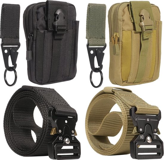 Ceinture tactique – Pochette Molle – Mousqueton – Nylon – Heavy
