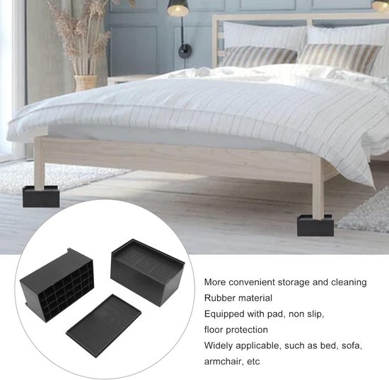 Bedverhogers 20 cm Heavy Duty, meubelverhogers voor bed