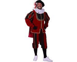 Roetpiet Deluxe "Tarragona", Zwart-Rood Kostuum