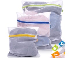 Mesh Waszak 3 stuks - Waszakjes - Waszakken voor Wasmachine - Herbruikbaar
