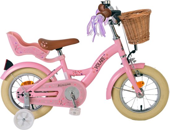 Foto: Volare blossom kinderfiets meisjes 12 inch roze