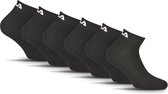FILA - Chaussettes quart / Chaussettes basses - Lot de 6 - Taille 43/46 - Zwart - Logo sur le talon