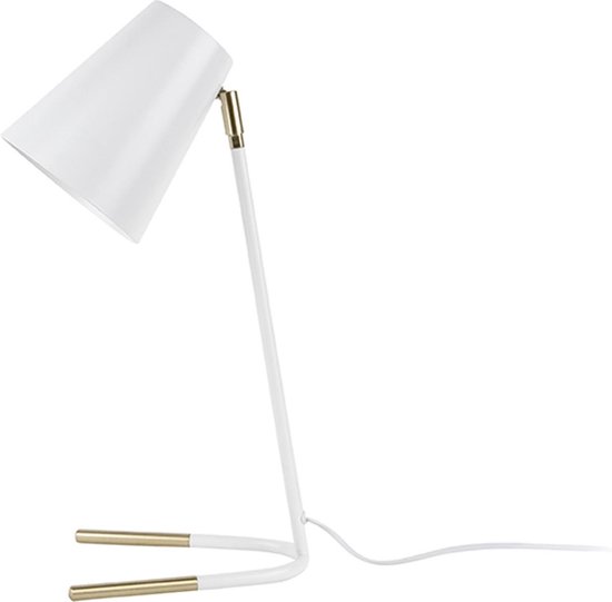 Leitmotiv - Noble - Tafellamp - IJzer - 25x46x15,5cm - Wit
