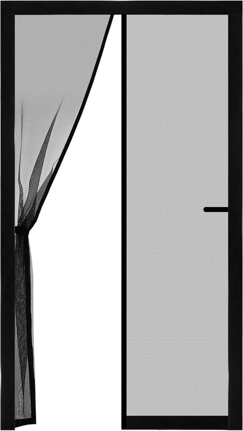 Gemagnetiseerd gaas deurgordijn 90 x 260 cm Deurklamboegordijn Montage