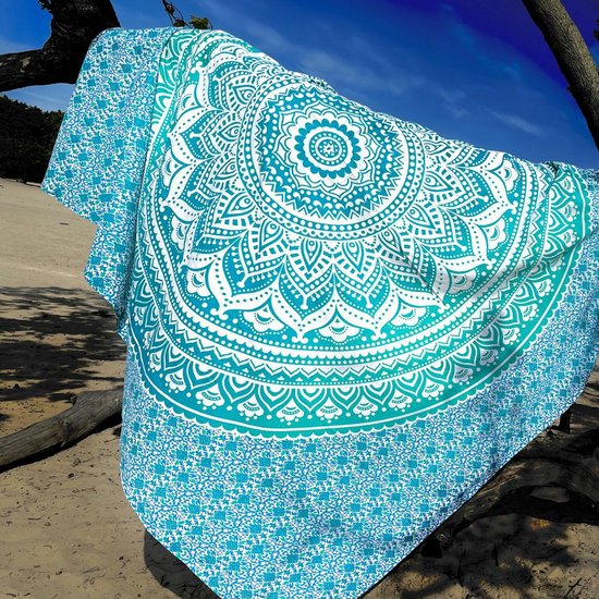 Drap de hammam - tapis de hammam - Turquoise turquoise - bleu - Drap de plage Drap de plage bleu losange 100x190
